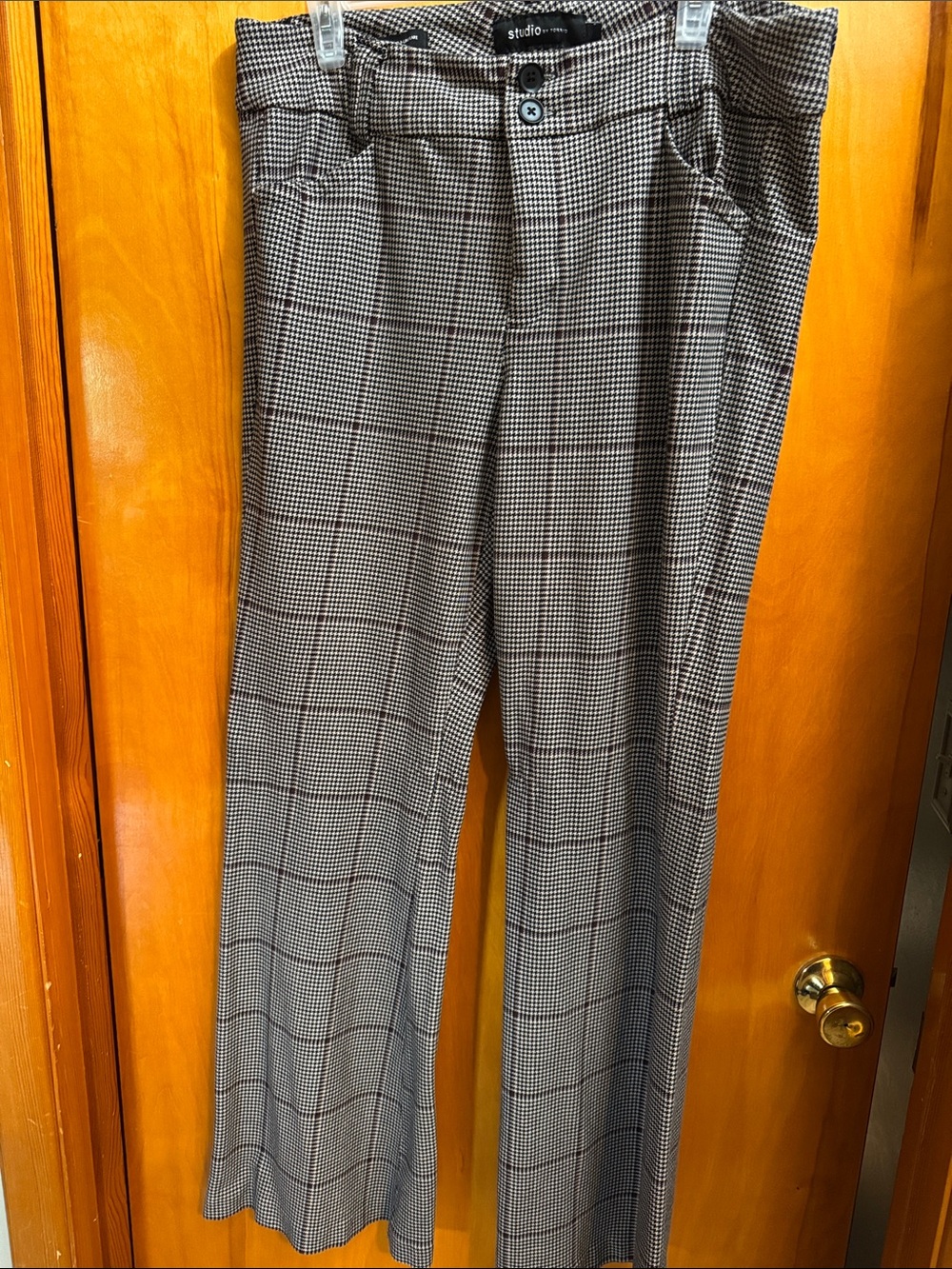 Torrid Super Soft Plaid Flared Leg Trousers 18Tall